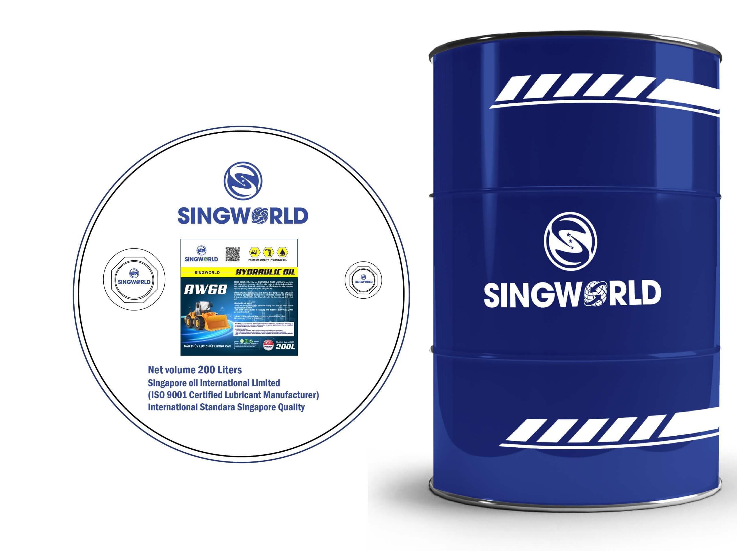 SINGWORLD HYDRAULIC OIL AW68 200L-1